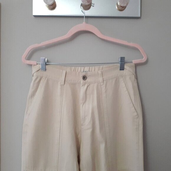 NWT Serra creme brulee butter elastic waist cotton blend pants S - Picture 7 of 8